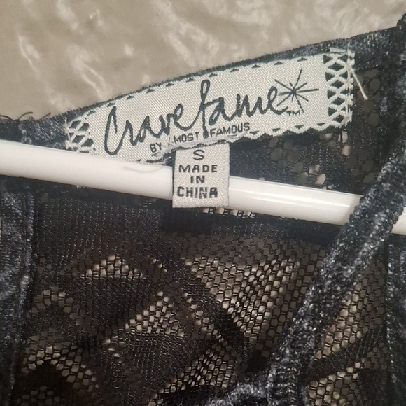 Crave Fame Black and Orange Camisole with Embroidered Neckline Size S - Picture 4 of 12